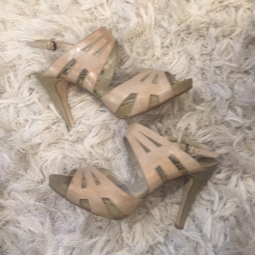 Max Studio Rodney Beige Heeled Sandal